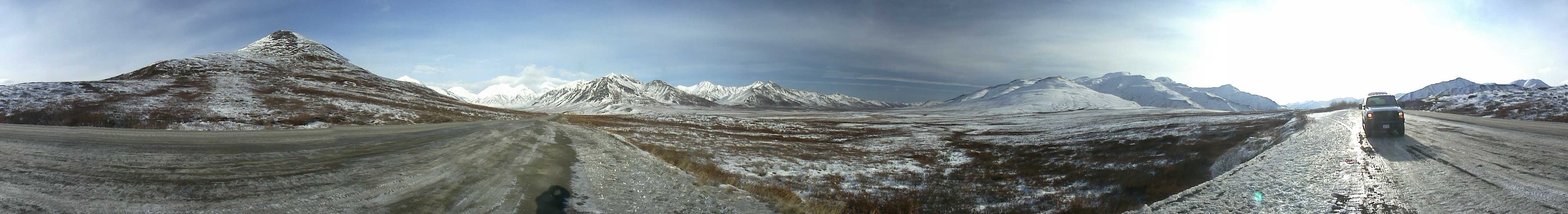 Panorama from the Dalton Highway on the Chandalar Shelf