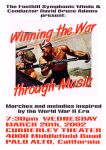 "Music of World War II" concert poster